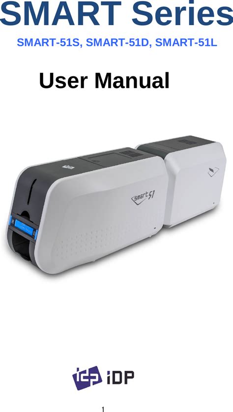 smart 51 card printer manual|idp smart 51 manual.